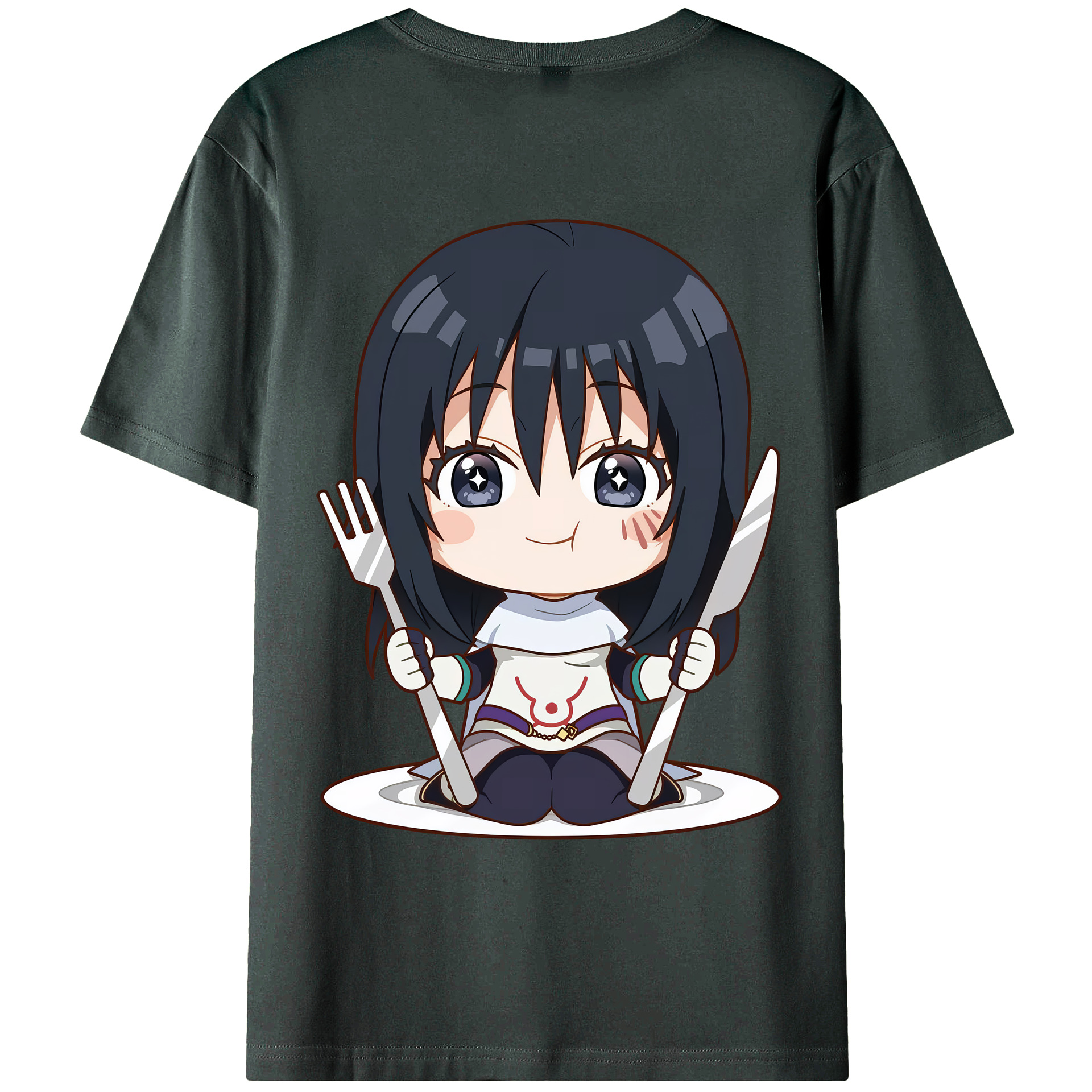 （画像用） 転スラ Regarding Reincarnated to Slime 綿100％ メンズ半袖Tシャツ（バックプリント） 通気性